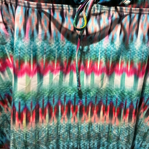 Swimsuits For All Tropiculture Women’s Multicolor V-Neck Flowy Tankini Top 16 - Picture 13 of 16